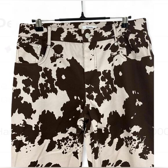 NWT MIAOU x Revolve | SZ M | Coastal Cowgirl Mid Rise Straight Leg Jeans Pants - Picture 8 of 11